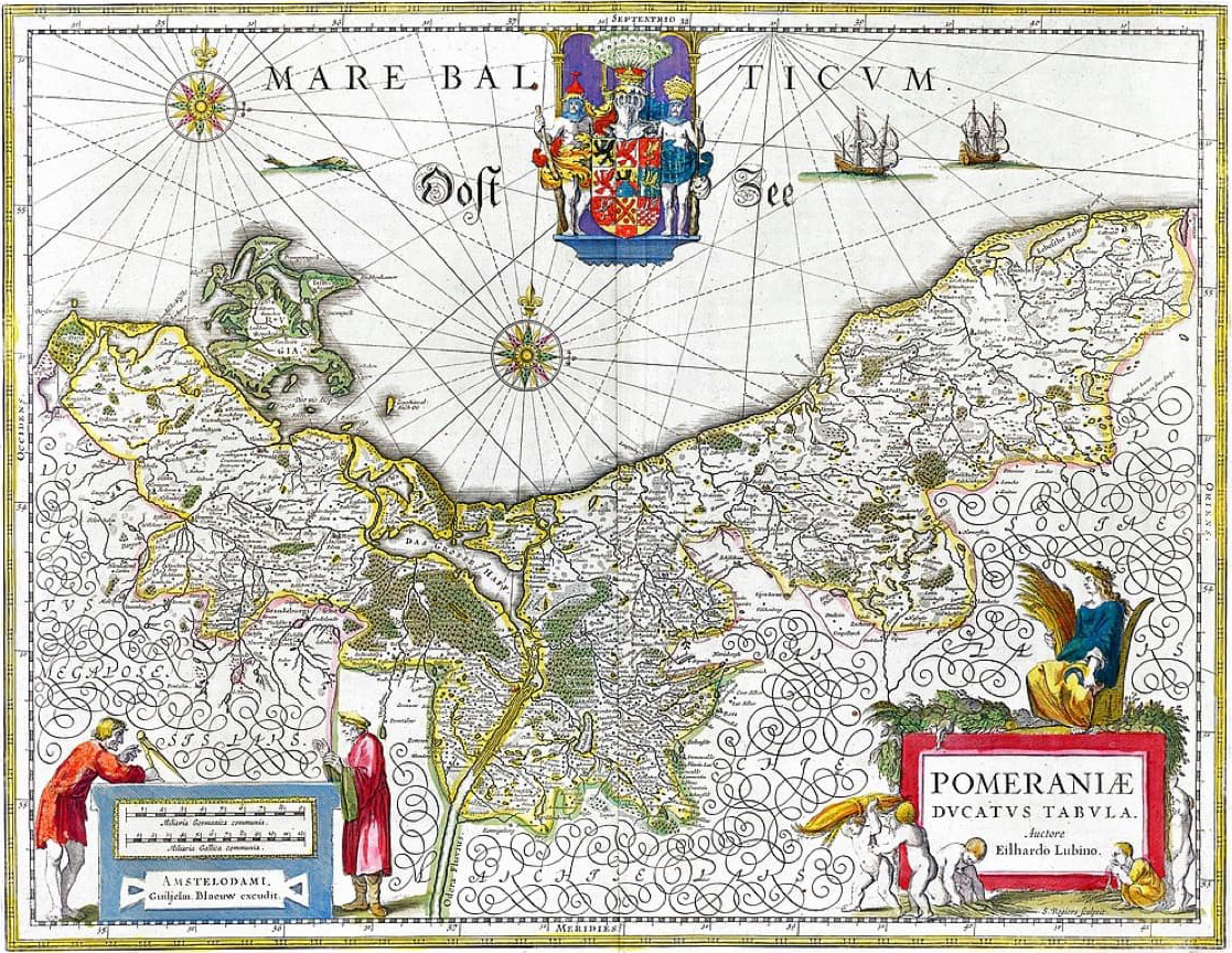 17de eeuwse kaart van Pommeren