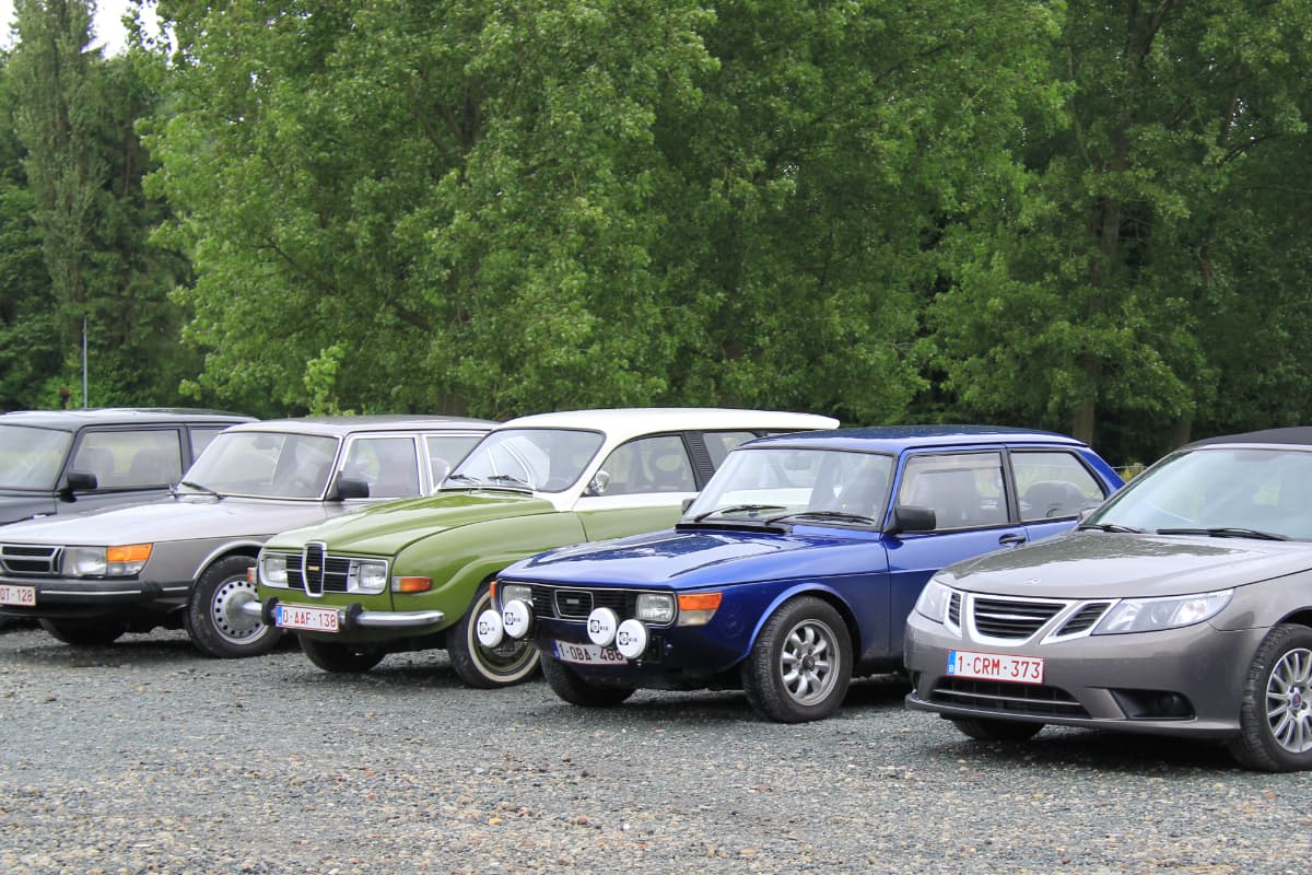 Saab Club Belgium lenterondrit Vlaamse Ardennen