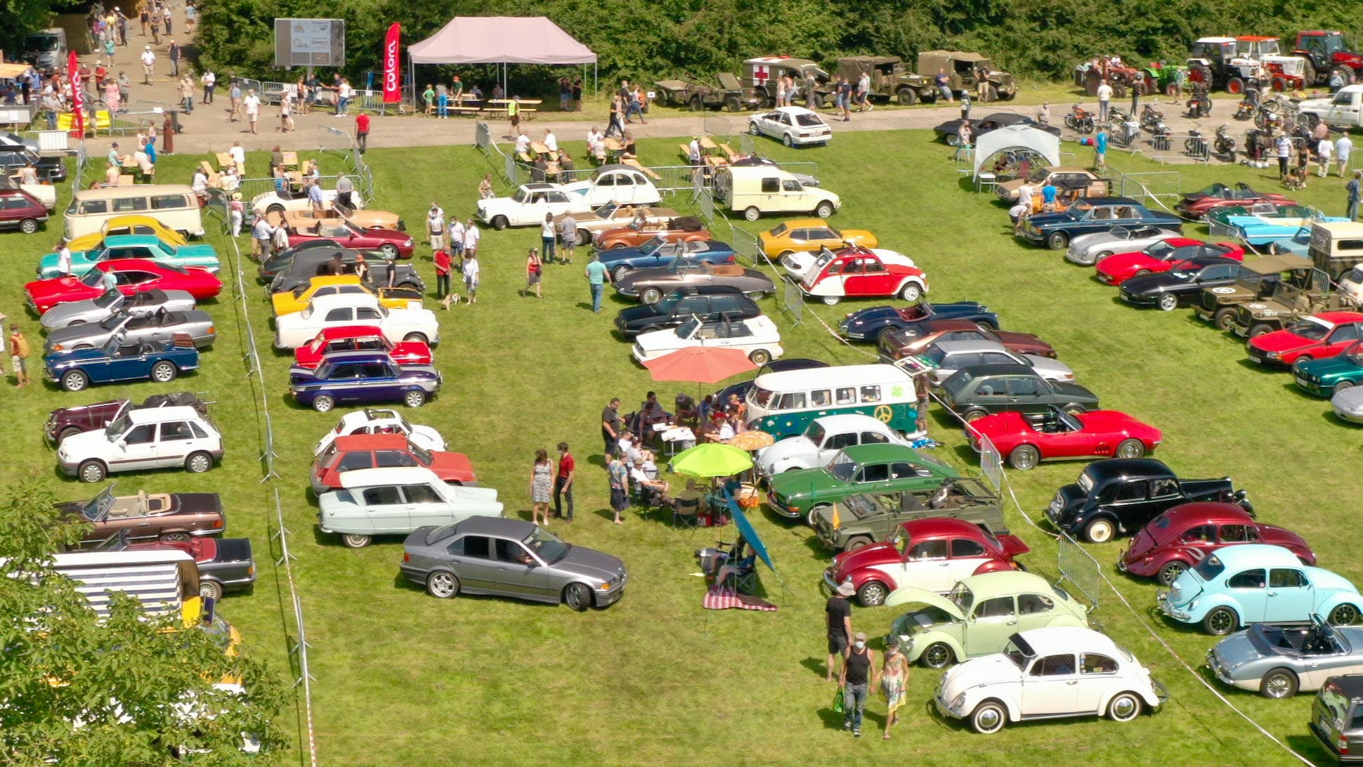 Veldkantkermis 2021-Saabclub overzichtsfoto